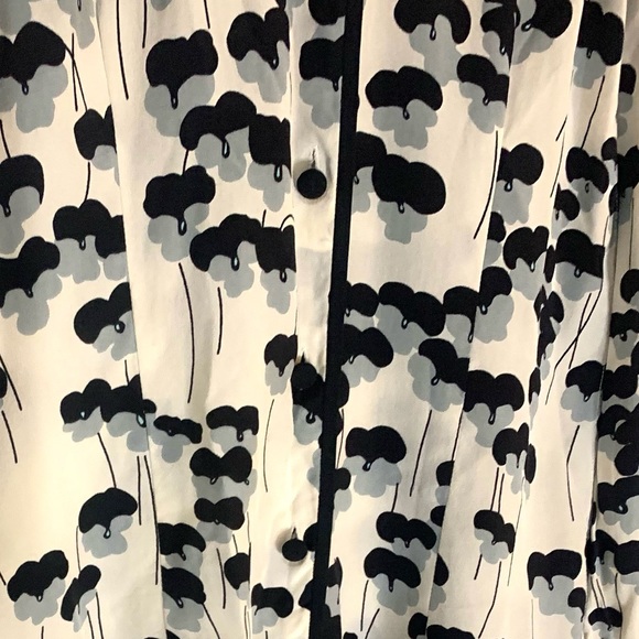 Marc Jacobs Blouse Floral  Button up  Sz 2 - Picture 4 of 7